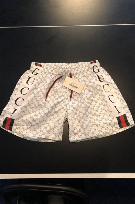 white gucci swim trunks|gucci inspired swimsuit.